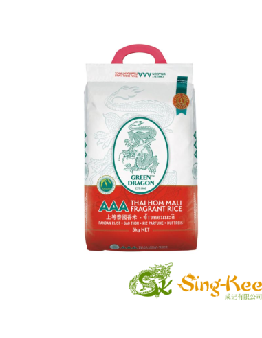 Green Dragon Thai Hom Mali Fragrant Rice 5kg