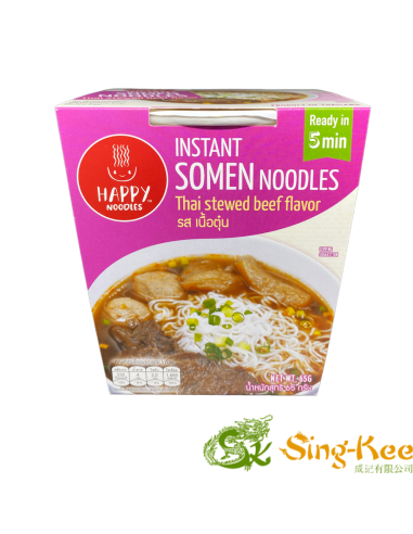 Happy Noodles Cup Somen Thai Beef 65g