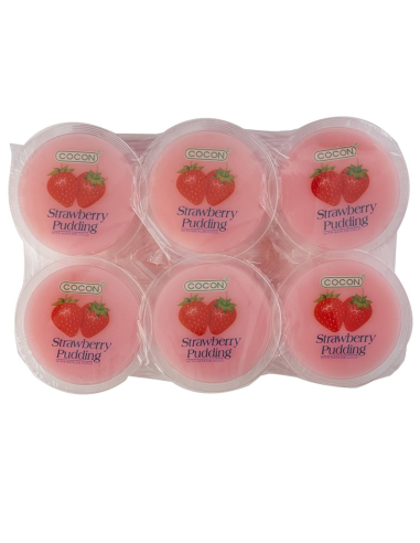 Cocon Nata De Coco Pudding - Strawberry 80gx6 -  - 零食 ZH