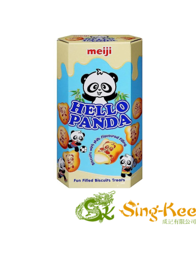 Meiji Hello Panda Biscuits With Milk Flavoured Filling 50g