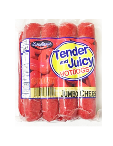 Mandhey's Tender & Juicy Cheezy Pork Hotdogs - Jumbo 750g