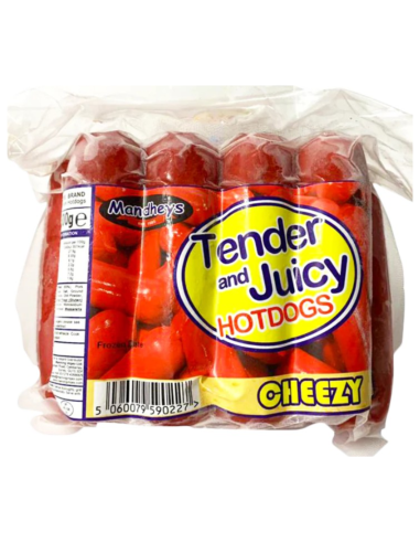 Mandhey's Tender & Juicy Cheezy Pork Hotdogs - Regular 500g