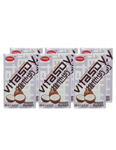 维他奶 椰子汁豆奶 6 x 250ml - Vitasoy - Soft Drinks ZH