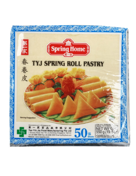 Spring Home TYJ 7.5" Spring Roll Pastry (50 Sheets) 550g x 20 - Who...