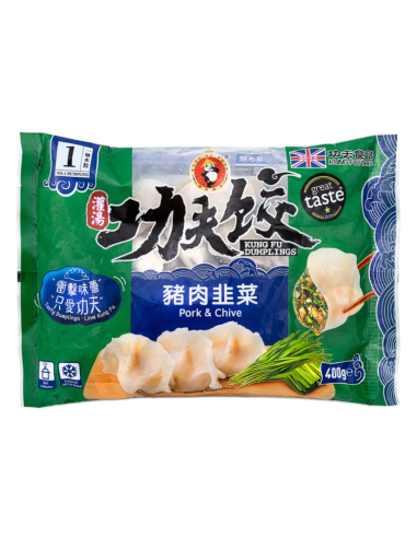 功夫食品 猪肉韭菜水饺410g - Kung Fu Food - 冰鮮 ZH