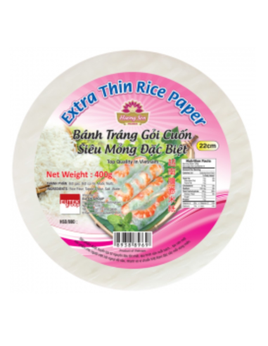 Huong Sen Extra Thin Rice Paper 22cm 400g -  - Rice Products ZH