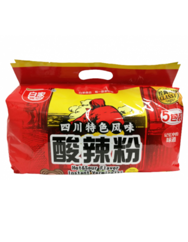 Bai Jia Potato Vermicelli Sour Hot (5pcs) 525g