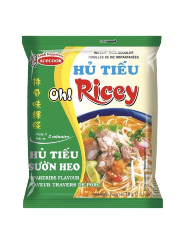 Oh! Ricey Spare Rib Flavour Instant Rice Noodle 70g