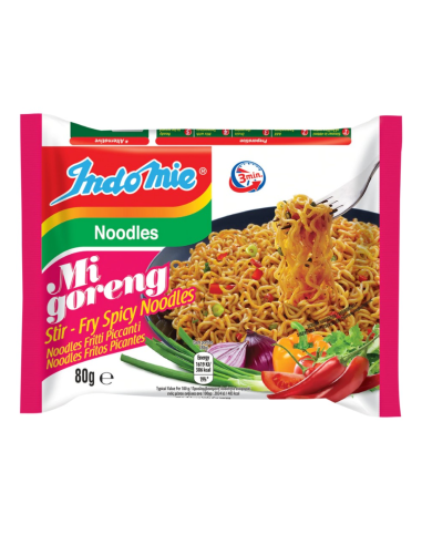 Indo mie Mi Goreng Stir-Fry Spicy (Pedas) Noodles 80g