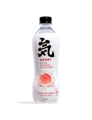 GKF Sparkling Water - White Peach Flavour 480ml