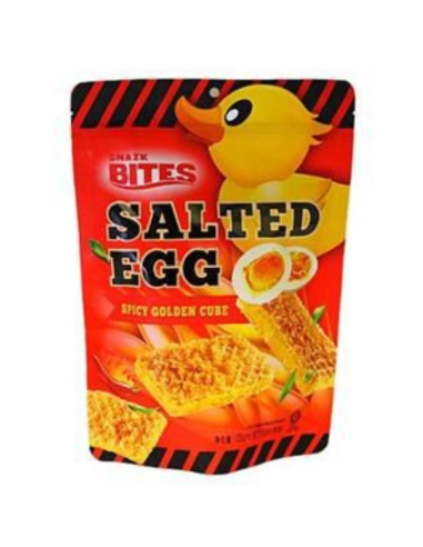 Snazk Bites Salted Egg Spicy Golden Cube 100g