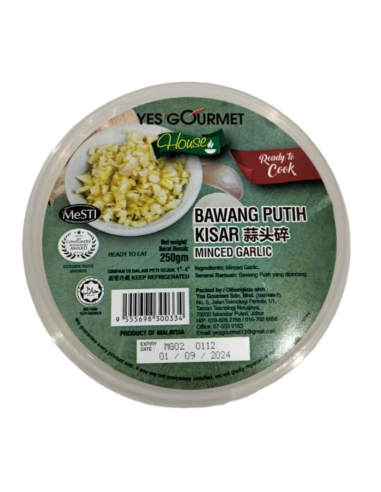 Yes Gourmet Minced Garlic 250g