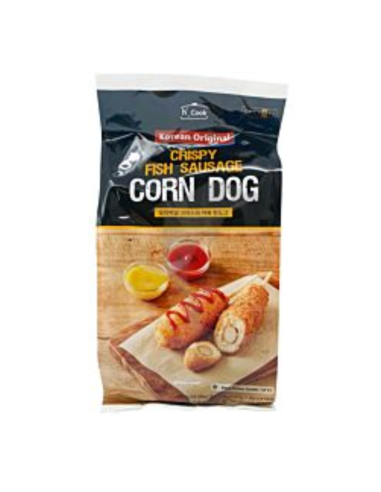 H-Cook Korean Original Corn Dogs Crispy Fish Sausage 400g