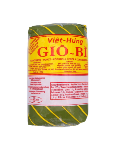 Viet Hung Pork Roll with Skin (Gio Bi) SO 500g