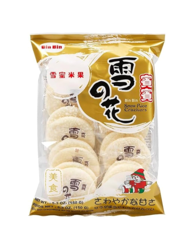 Bin Bin Rice Cracker Snow 150g