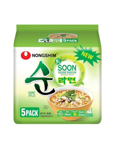 Nongshim Soon Veggie Ramyun 112x5