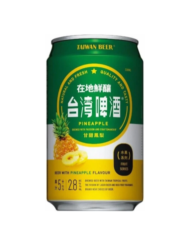 Taiwan Beer Fruit Series Pineapple 330ml 2.8% Alc