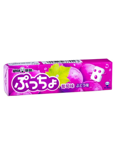 UHA Mikakuto Puccho Grape Sticks 10pcs 50g