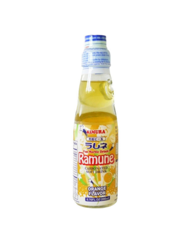 Kimura Ganso Ramune - Orange Flavour 200ml