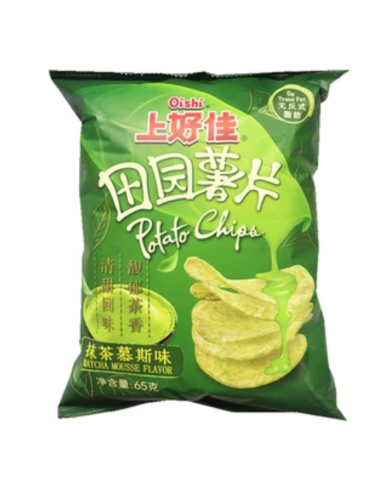 Oishi Kraken Potato Chips - Matcha Mousse 65g