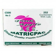 Pink Apple - C500 Unique Quality Plastic Containers With Lids - 252pcs