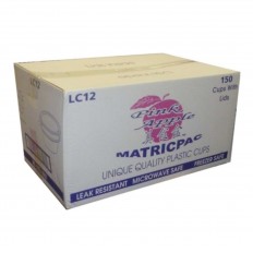 Pink Apple - 12oz (LC12) Plastic Cups & Lids - 150pcs