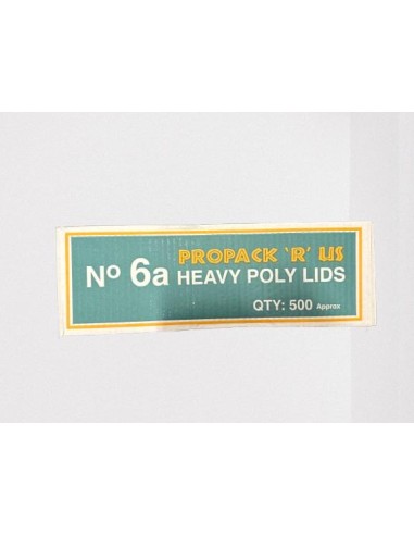 No 6 A Heavy Poly Coated Lids