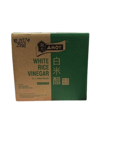 Amoy White Rice Vinegar 500ml x 12