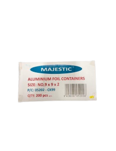 9x9 inch Deep foil container