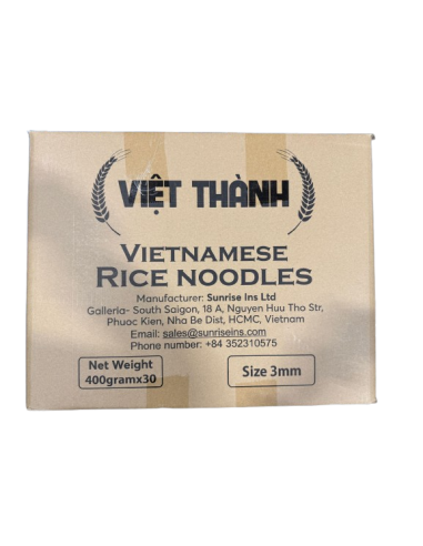VIET THANH PHO KHO RICE NOODLES 3MM - 400G x 30