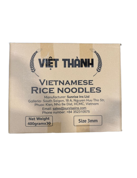 VIET THANH PHO KHO RICE NOODLES 3MM - 400G x 30