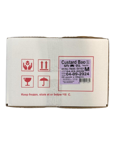 DELICO CUSTARD BAO (BUN) - 270G x 20