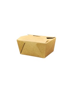 26oz Brown/Kraft Recyclable No.1 Takeaway Boxes Qty 450