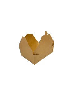 66oz Brown/Kraft Recyclable No.3 Takeaway Boxes Qty 200
