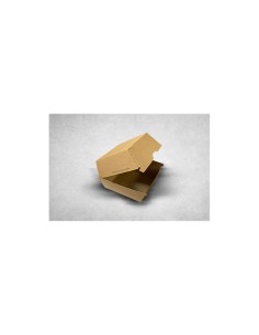 New Small Brown/Kraft Recyclable Burger Boxes Qty250