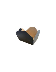 66oz Black/Kraft Recyclable No.3 Takeaway Box Qty 200