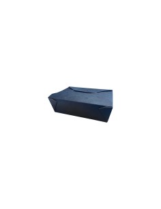 66oz Black/Kraft Recyclable No.3 Takeaway Box Qty 200 2