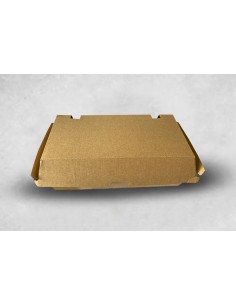 New Large Brown/Kraft Compostable Meal Boxes with Vent Holes Qty 200 2
