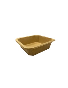 New 650ml Kraft Square Combo Meal Box & Lids Qty150 2