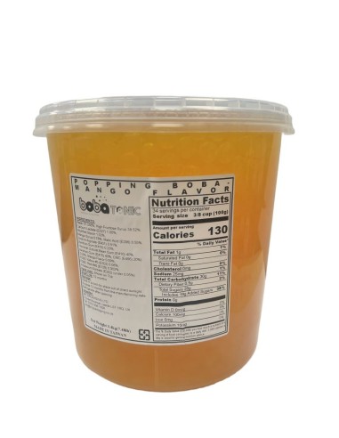 Mango Popping Boba balls 3.4kg x 4 cans