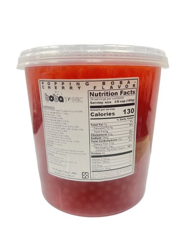 Cherry Popping Boba balls 3.4kg x 4 cans