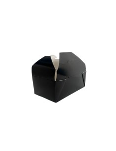 36oz Black Cardboard Recyclable No.3 Takeaway Boxes Qty 300 2