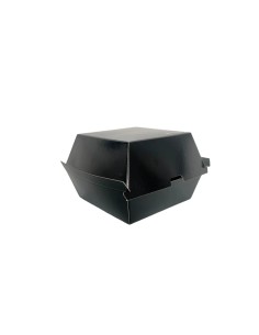 Regular Black Foil Recyclable Burger Boxes Qty 500