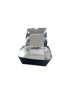 Regular Black Foil Recyclable Burger Boxes Qty 500 2