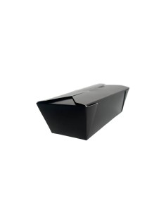 28oz Black Cardboard Recyclable No.6 Takeaway Box Qty 500