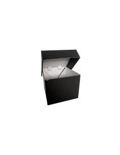 Regular Black Cardboard Recyclable Octagon Burger Boxes Qty 100 2