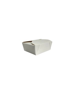 16oz White Recyclable No.1 Takeaway Boxes Qty 540