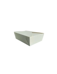 66oz White Recyclable No.4 Takeaway Boxes Qty 200