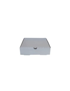 7 inch White Biodegradable Corrugated Pizza Boxes Qty 100 2