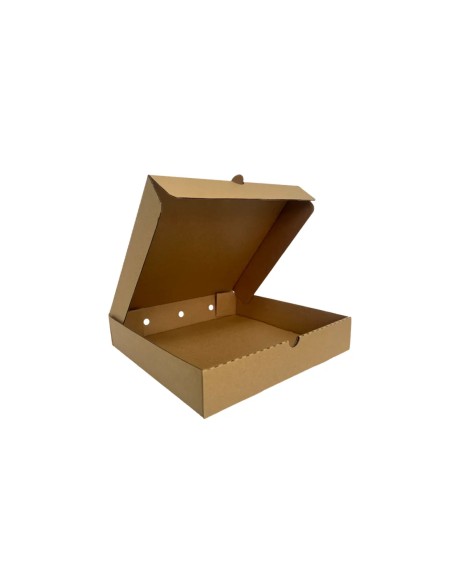10 inch Brown/Kraft Biodegradable Corrugated Pizza Boxes Qty 100